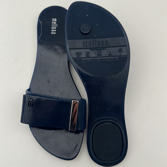 Melissa Navy Blue Lovely Slip-On Sandal Slide - Picture 7 of 7